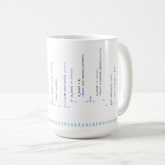 Mug.cpp: Tasse für C++ Programmierer (VorderseiteRechts)
