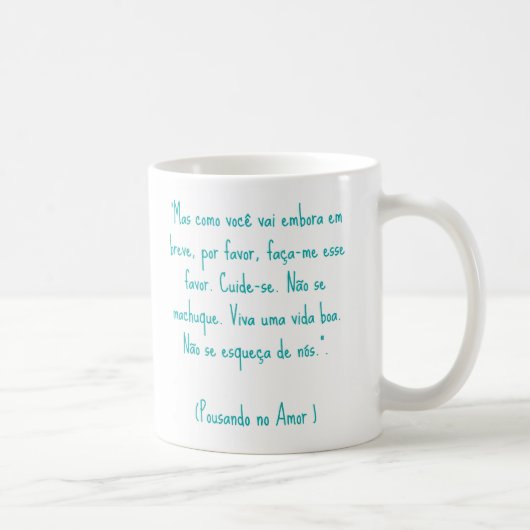 Mug Crash Landing on You (Caneca Pousando no Amor) Kaffeetasse (Rechts)