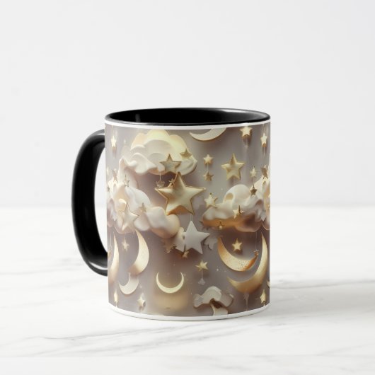 Mug - Creamy Celestial Moon Tasse (Vorderseite Links)