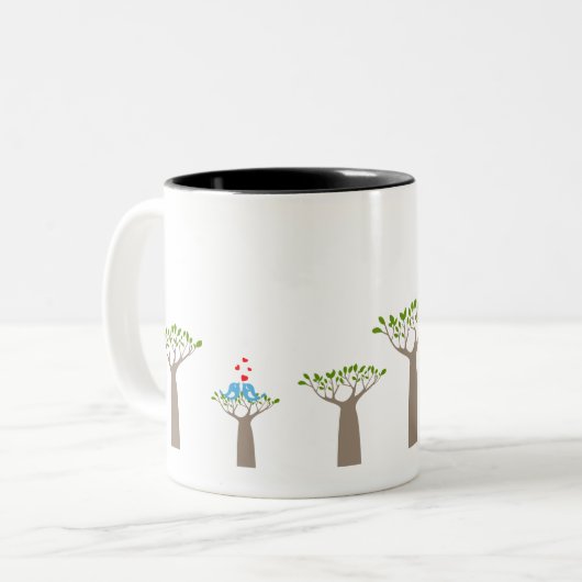 Mug cup (Baobab Trees) Zweifarbige Tasse (Vorderseite Links)