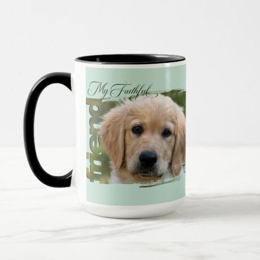 Mug Customizable Pet Photo - "My Faithful Friend" Tasse (Links)