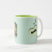 Mug Customizable Pet Photo - "My Faithful Friend" Zweifarbige Tasse (VorderseiteRechts)