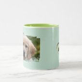 Mug Customizable Pet Photo - "My Faithful Friend" Zweifarbige Tasse (Mittel)