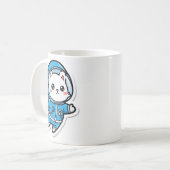 Mug Cute Astronaut Cat Kawaii Kaffeetasse (Vorderseite Links)