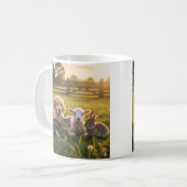 Mug Cute pets group, Golden Retriever and cat. Kaffeetasse (Vorderseite Links)