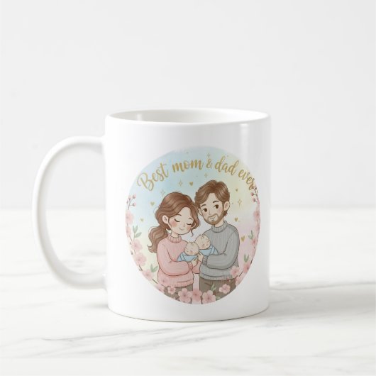 Mug dad and mom kaffeetasse (Links)