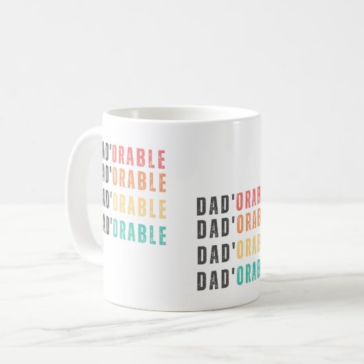 Mug Dad' Orable Kaffeetasse (Vorderseite Links)