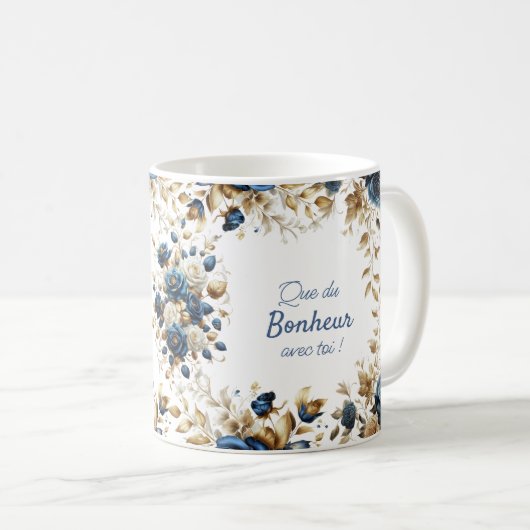 Mug Dankeschön blau Kaffeetasse (VorderseiteRechts)