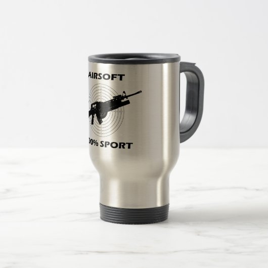 Mug De Travel Airsoft Reisebecher (VorderseiteRechts)