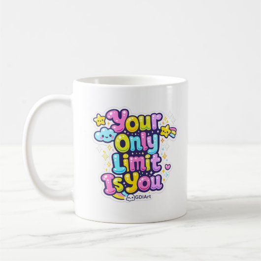 MUG - Deine einzige Grenze bist du Kaffeetasse (Links)