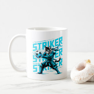 Mug des wilden Samurai-Katzenschlagmanns Kaffeetasse
