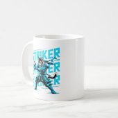 Mug des wilden Samurai-Katzenschlagmanns Kaffeetasse (Vorderseite Links)
