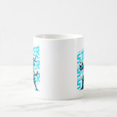 Mug des wilden Samurai-Katzenschlagmanns Kaffeetasse (Mittel)