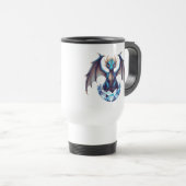 Mug-Drache schlüpft aus kristallinem Ei Reisebecher (VorderseiteRechts)