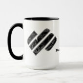 Mug Easysport Black coffee/Blue splatter Tasse (Links)