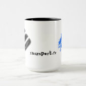 Mug Easysport Black coffee/Blue splatter Tasse (Zentrum)
