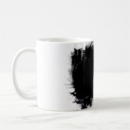 Mug Edgy Black Ink Splatter Abstract Grunge Desig Kaffeetasse