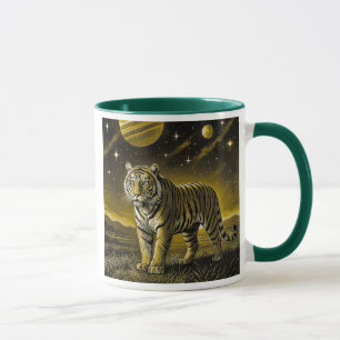 Mug Einfarbiges Tigerbild. Tasse