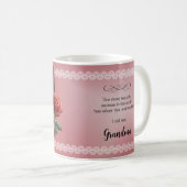 Mug Elegant Grandmother Tribute Design Kaffeetasse (VorderseiteRechts)