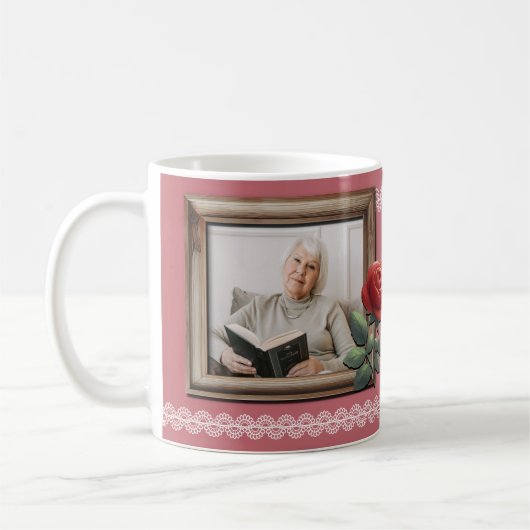 Mug Elegant Grandmother Tribute Design Kaffeetasse (Links)