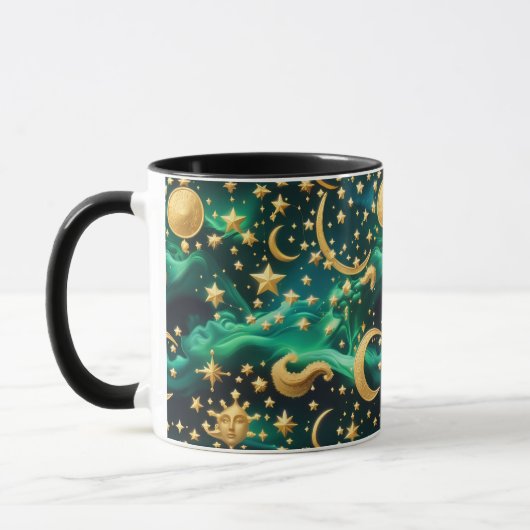Mug - Emerald Celestial Moon Tasse (Links)