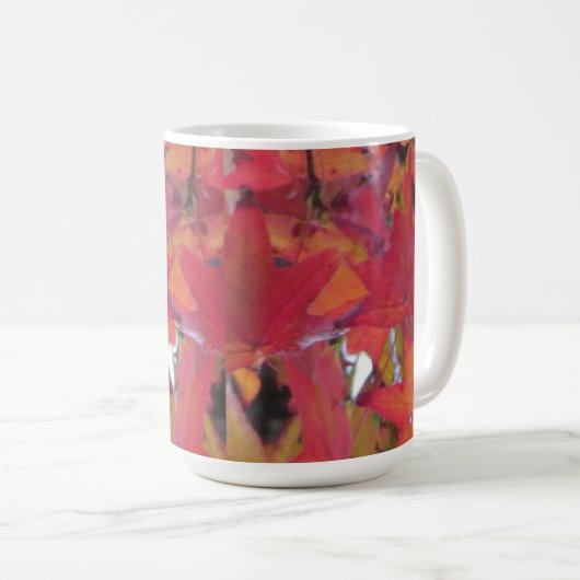Mug - Fall Leaves Kaffeetasse (VorderseiteRechts)