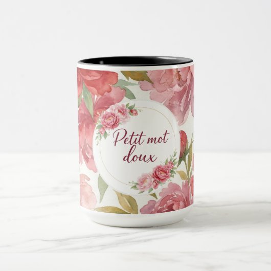 Mug floral Petit mot doux Tasse (Zentrum)