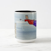 Mug: Flying Joanna and Grace Cathedral Zweifarbige Tasse (Mittel)