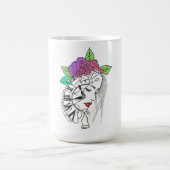 Mug-Frau-Uhr Kaffeetasse (Mittel)