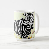 Mug : Freedom Of The Zebra  Kaffeetasse (VorderseiteRechts)