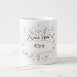 Mug Fröhliche Weihnachten Vorname - Cosy Christmas Jumbo-Tasse