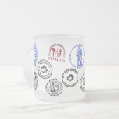 Mug Frostglas Saint James Way Mattglastasse (Vorderseite Links)
