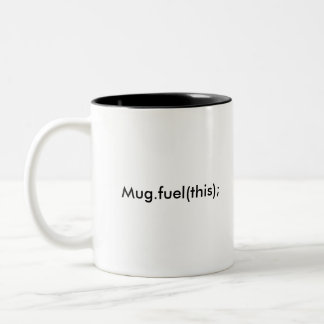 Mug.fuel (dieses); zweifarbige tasse