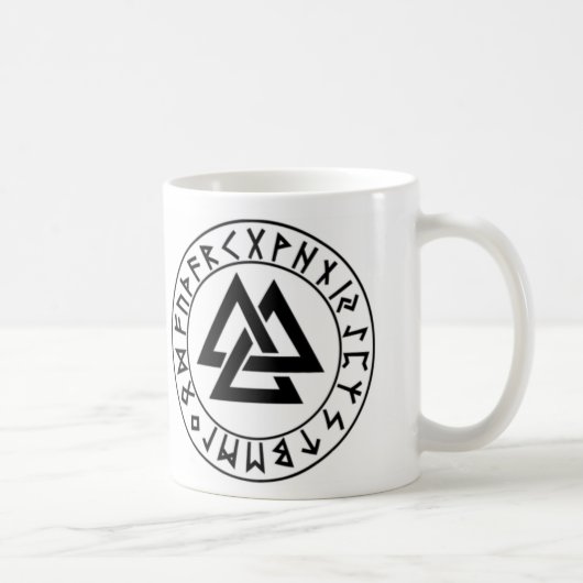mug_fullwra Tri Dreieck Rune-Schild Kaffeetasse (Rechts)