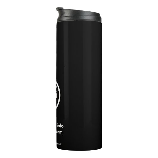 Mug für benutzerdefinierte Logoreisen | Personalis Thermosbecher (Nach rechts gedreht)