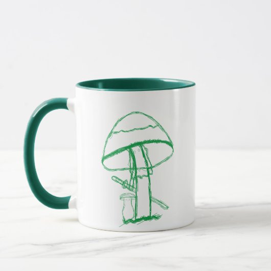 Mug | Gangster-Pilz mit Katana Tasse (Links)