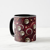 Mug - Garnet Red Celestial Moon Tasse (Vorderseite Links)