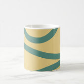 Mug – Green Lines on Yellow Kaffeetasse (Mittel)