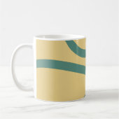 Mug – Green Lines on Yellow Kaffeetasse (Links)