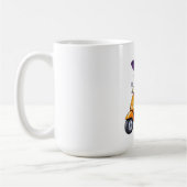 Mug Großmutter Chibi-Hexe auf Scoote Kaffeetasse (Links)