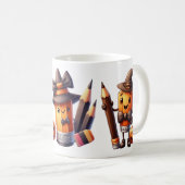 Mug Halloween Spécial École – Idéal pour les Profe Kaffeetasse (VorderseiteRechts)