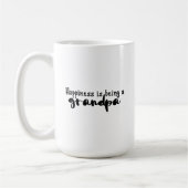 Mug - Happiness Is Being A Grandpa Kaffeetasse (Links)