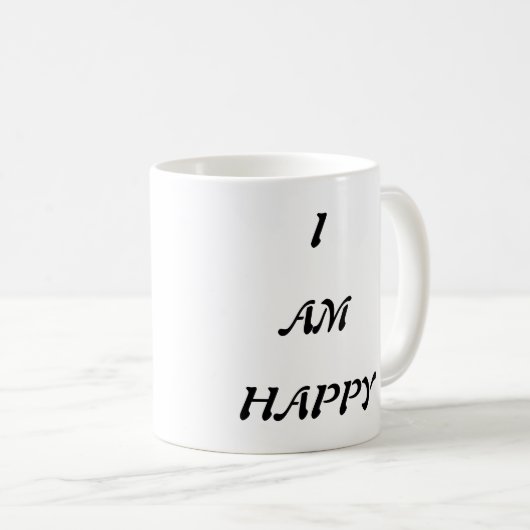 Mug Happy Kaffeetasse (VorderseiteRechts)