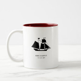Mug — HMS Gaspee Zweifarbige Tasse