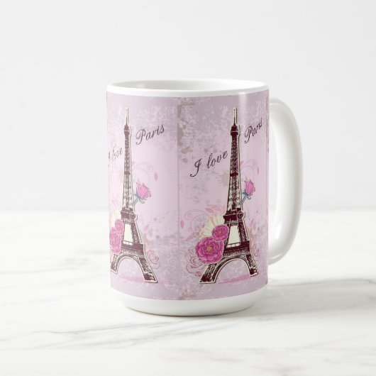 Mug/I Liebe Paris Kaffeetasse (VorderseiteRechts)