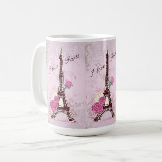 Mug/I Liebe Paris Kaffeetasse (Vorderseite Links)