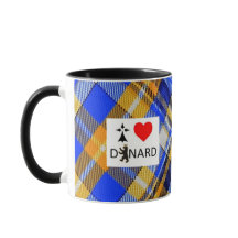 Mug I love Dinard und tartan