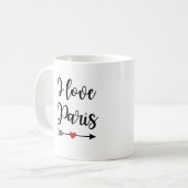 Mug "I Love Paris" Kaffeetasse (Vorderseite Links)