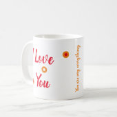 Mug I Love You Kaffeetasse (Vorderseite Links)