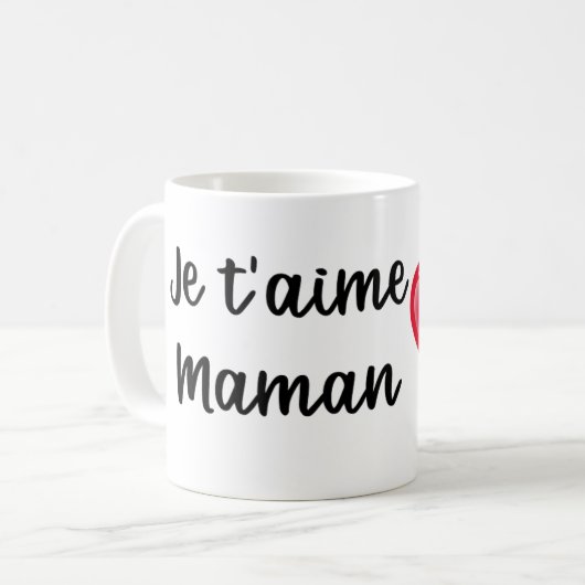 Mug Ich liebe dich, Mama Kaffeetasse (Vorderseite Links)